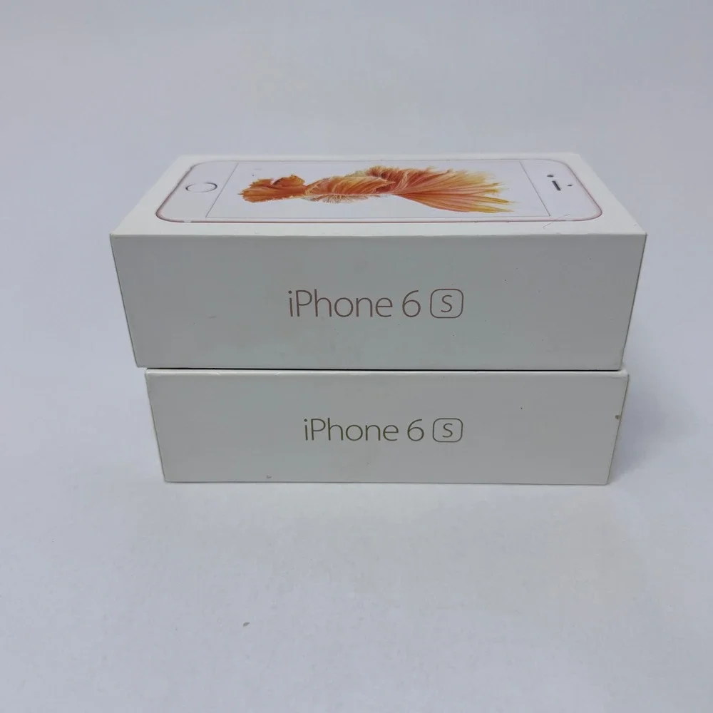 Apple iPhone 6s Empty Boxes Lot of 2 Gold 64GB Rose Gold 32GB with Trays